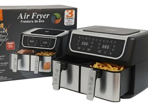 Freidora de Aire 9L 1.5kW 2 Cubetas